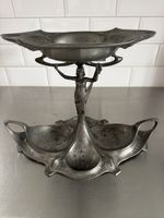 Antique Art Nouveau Pewter Centerpiece - Stunning!