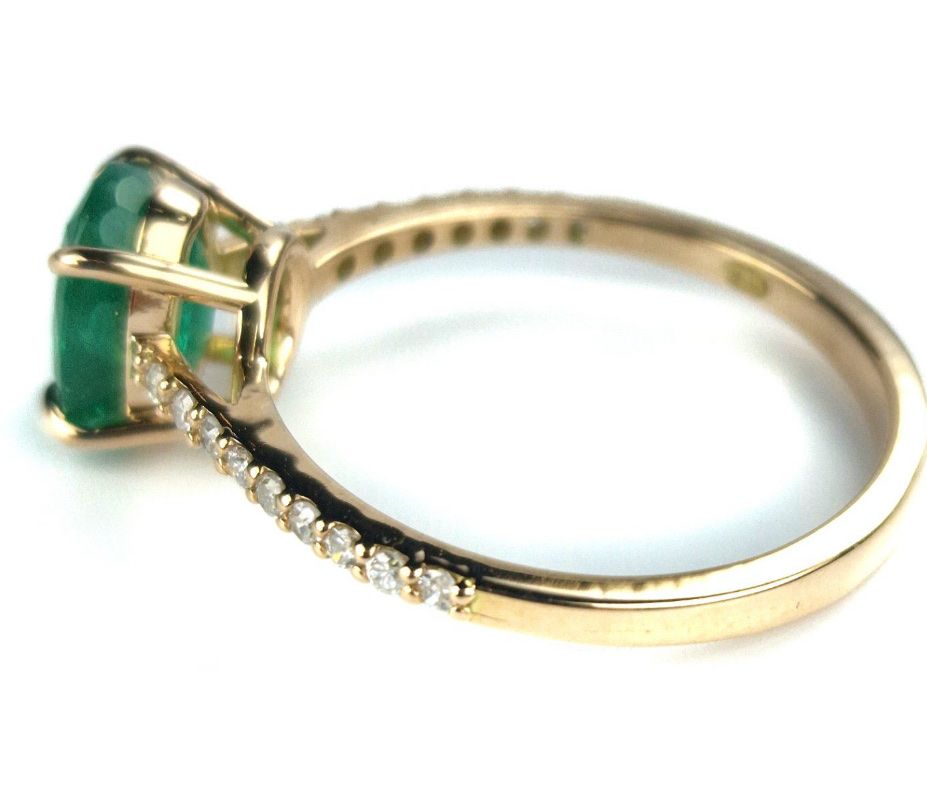Anelli: 1.55ct Natur Smaragd Ring mit Diamanten – Nuovo e nell'imballaggio originale da Untersiggenthal venduto da TimeandShine 7
