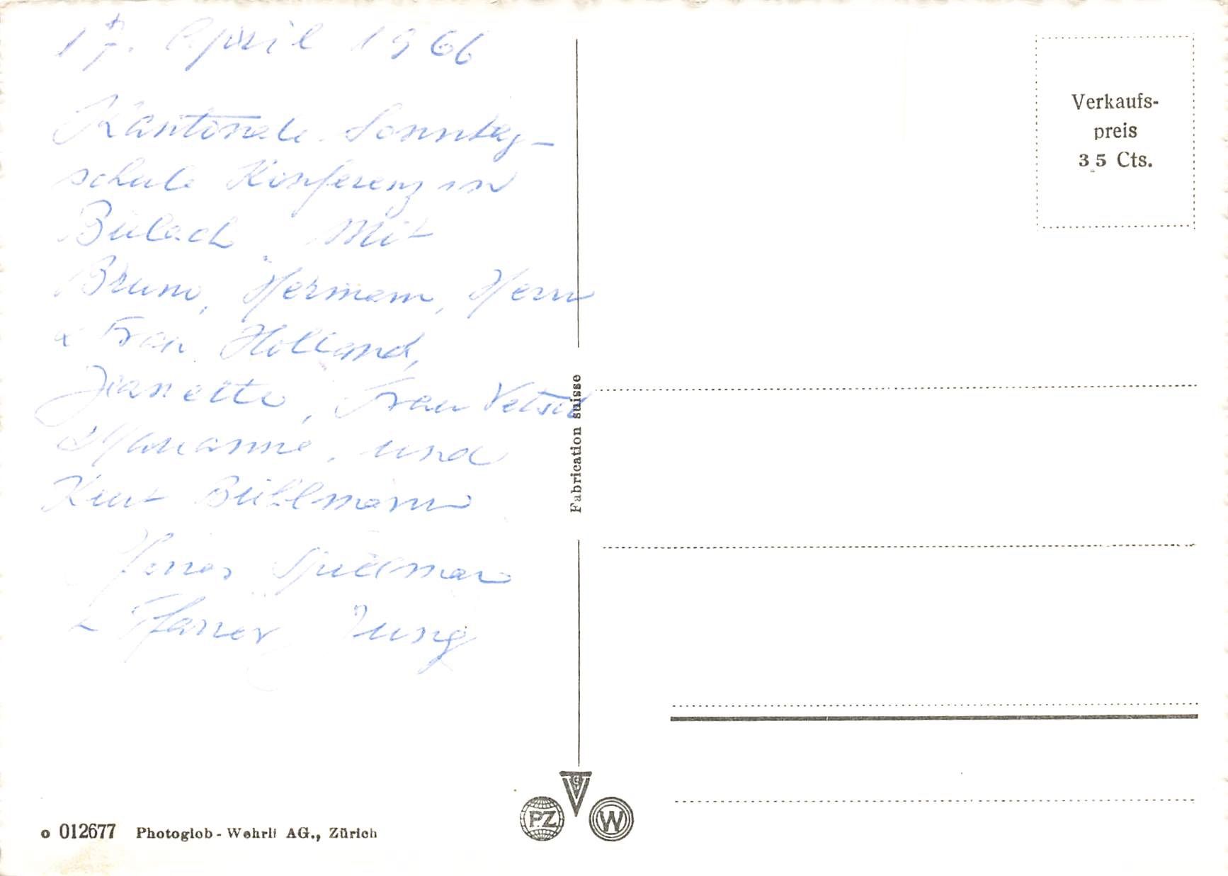 Cartoline postali: Bülach G – Usato da Biasca venduto da Blenio71 1