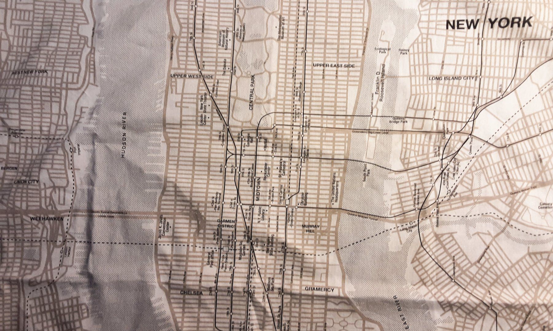 Foulard & Sciarpe: New York Stadtplan Bandana – Usato da Madiswil venduto da a_k_ftq6 3