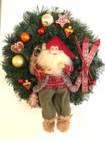 Türkranz Weihnachtsdeko Weihnachtsmann Türdeko Kranz Haus