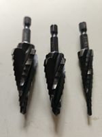 3x HSS Spiralbohrer Stufenbohrer 1/8-1/2 Zoll neu