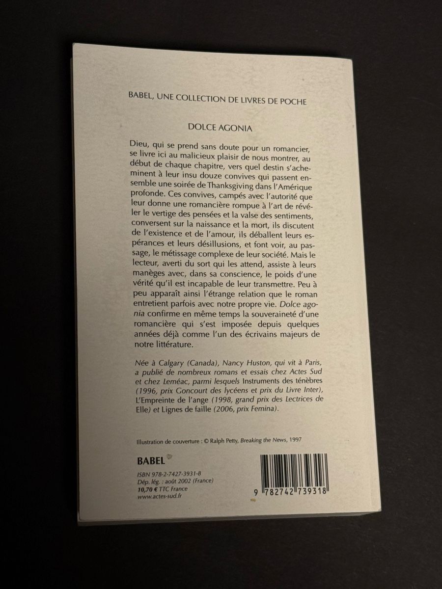 Libri: NANCY HUSTON Dolce agonia – Usato da Vevey venduto da mmmariya_3m 1