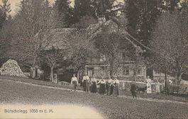 Bütschelegg BE Gasthaus in Oberbütschel 1918 Gäste, Personal