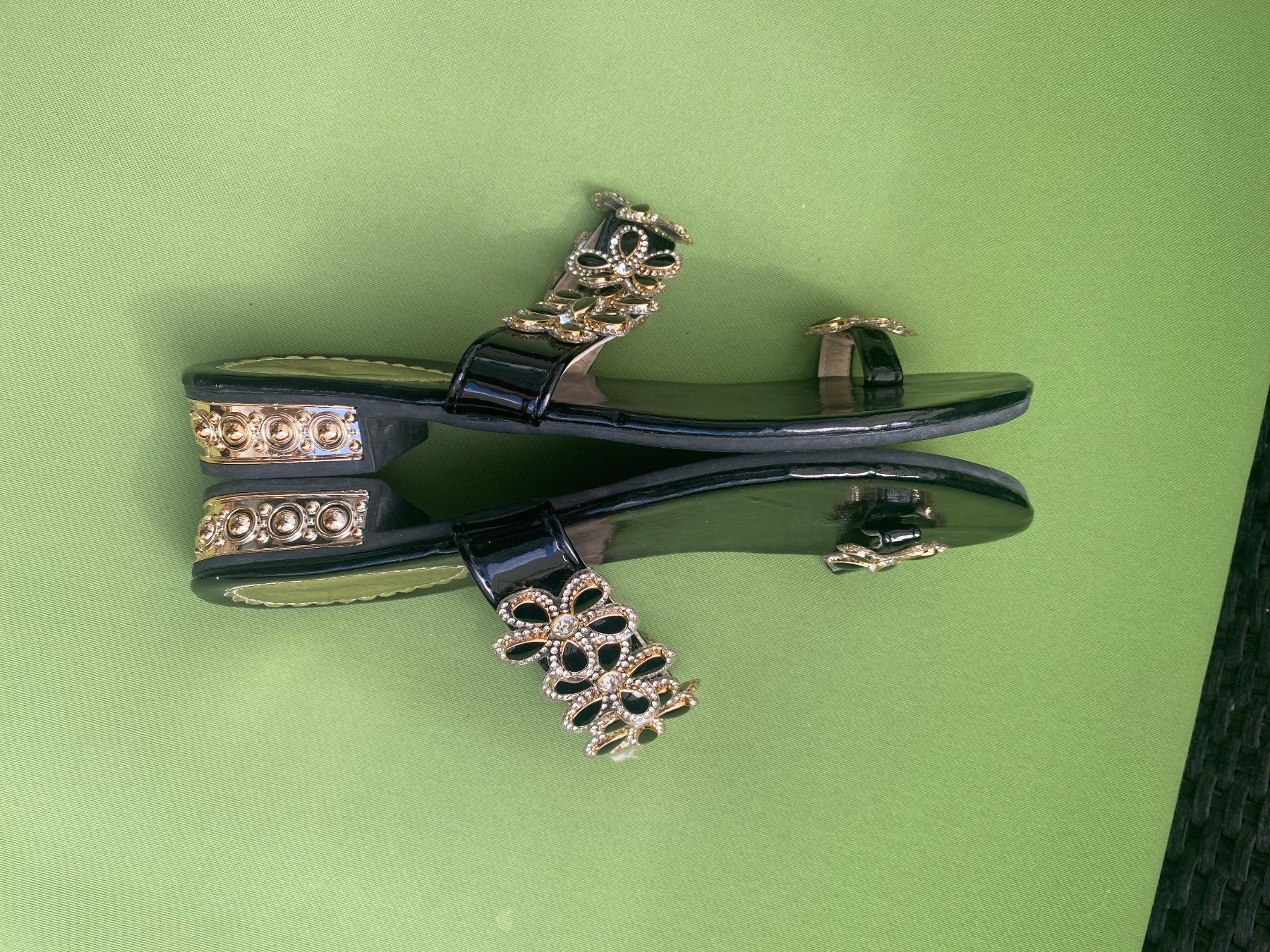 Damenschuhe: SUMMERTIME - stylische/edle Flip-Flops mit Décor, braun, 39 – Neu (gemäss Beschreibung) aus Winkel von ferrari2022 6