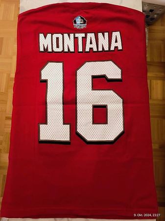 Joe Montana #16 * Hall of Fame * NFL Throwback Shirt *