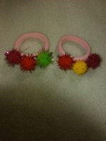 HAARSCHMUCK,,HAARGUMMI,,GRÜN,ROT,LELA FARBEN