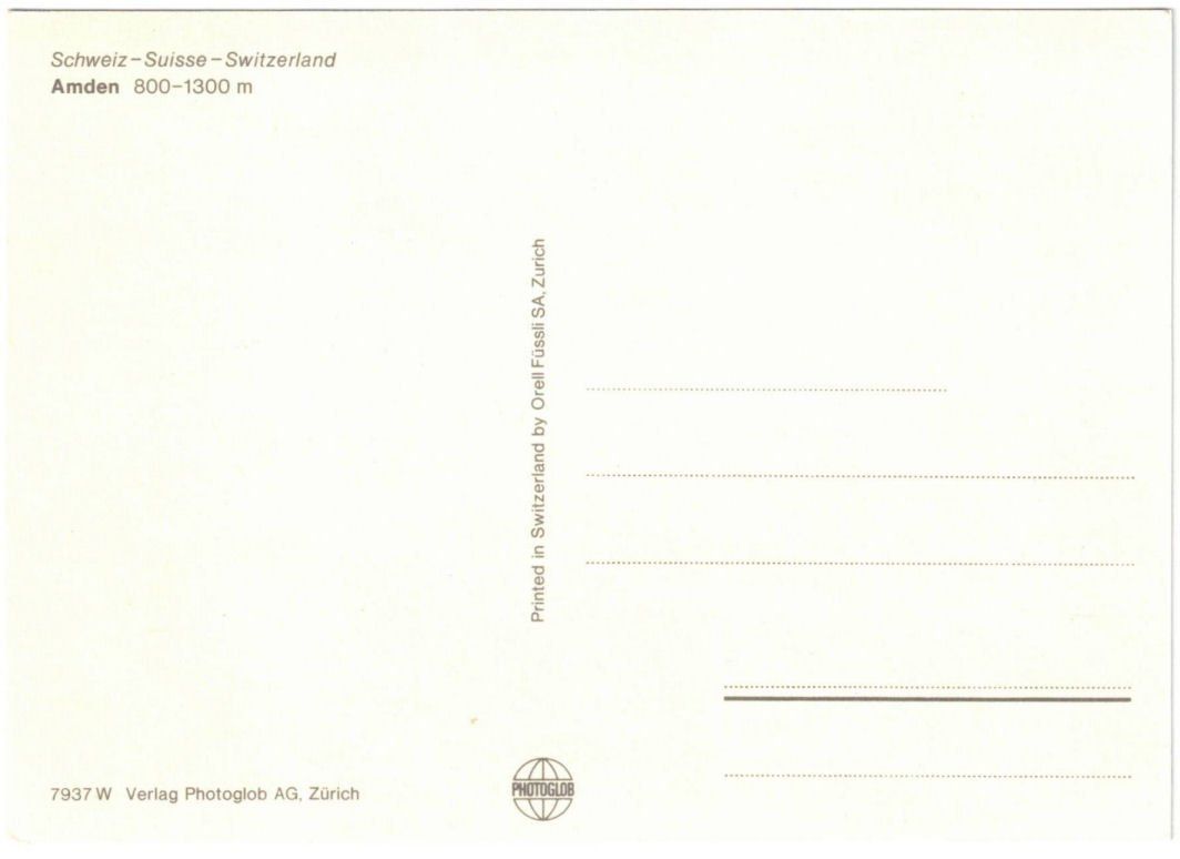 Cartoline postali: Amden - 6 Bild AK – Usato da Binningen venduto da Mountainrider 1