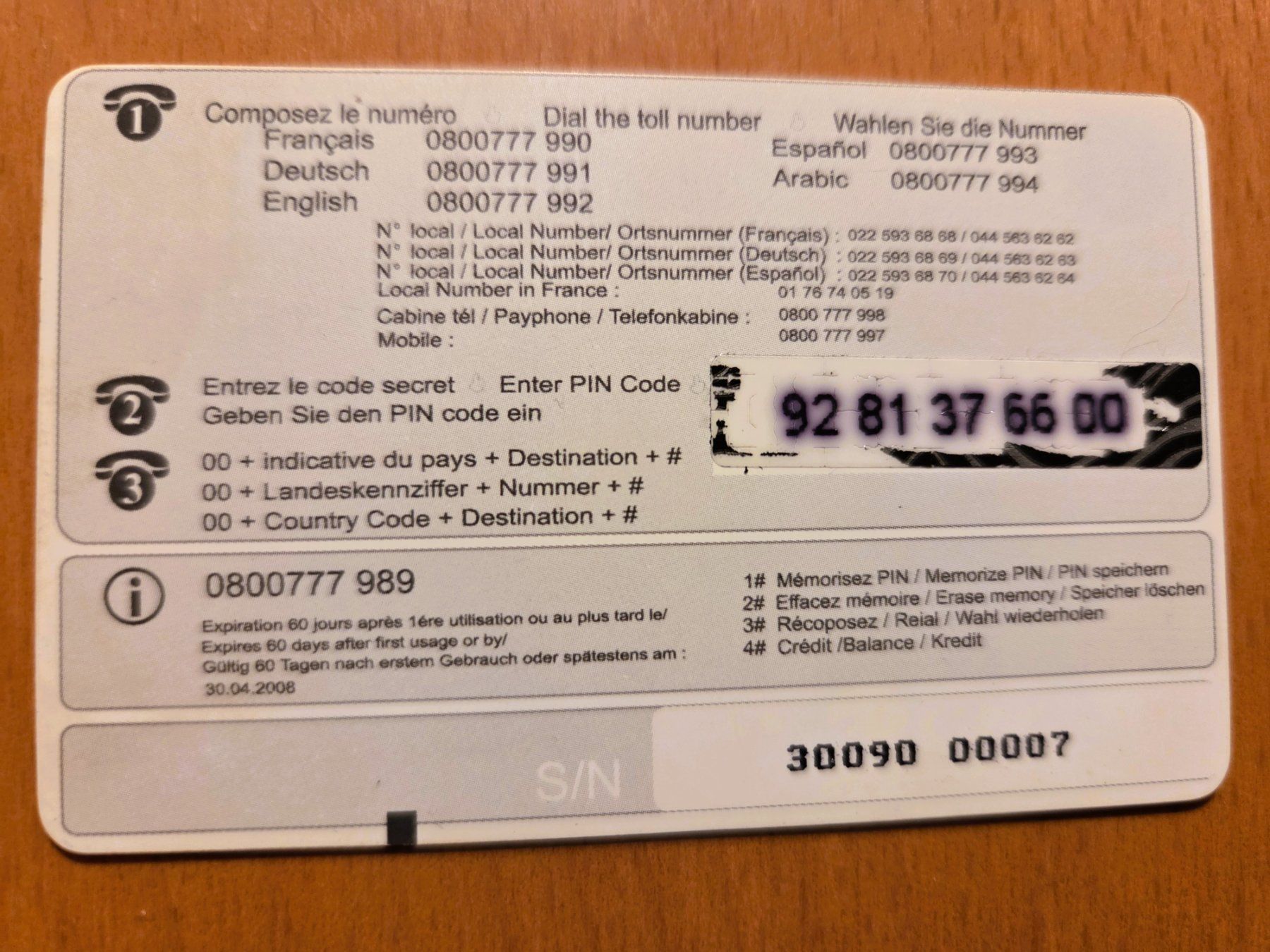 Schede telefoniche: PREPAID - SCHWEIZ – Usato da Brüttisellen venduto da Nighttrain 1