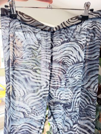 Humanoid Mesh Leggings Zebra Print transparent Stretch