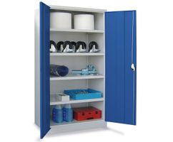 PAVOY Schwerlastschrank Premium, 3 Fachböden Lichtgrau