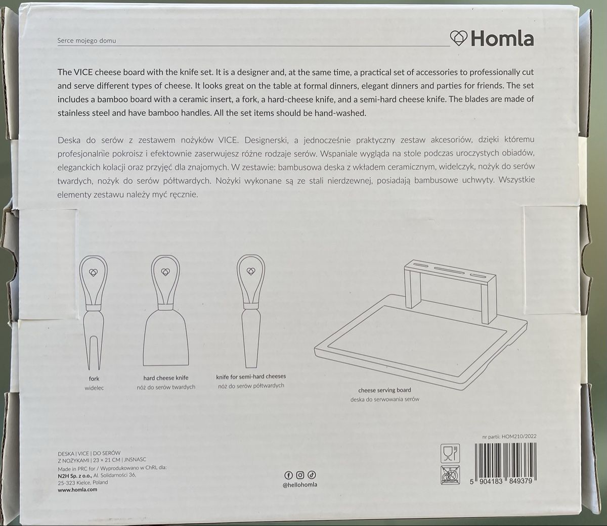 Piatti di portata: Homla Servier-Set / Käseplatte – Nuovo e nell'imballaggio originale da Kehrsatz venduto da bianca69 1