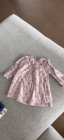 Herbstkleid in Altrosa Gr. 92-98