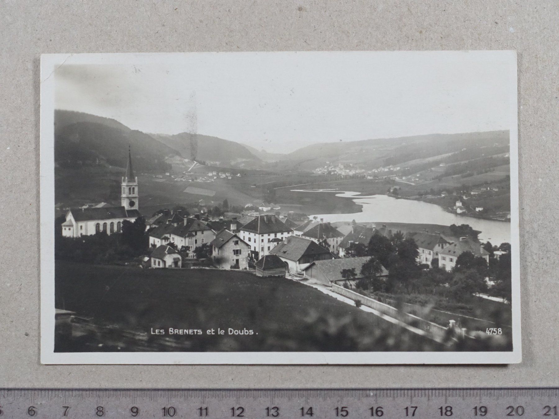 Cartoline postali: Les Brenets et le Doubs, 1929 – Usato da Lenzburg venduto da fh1