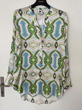FLOER Seiden Bluse Gr 34 grün NEU mit Kaufetikette NP 300