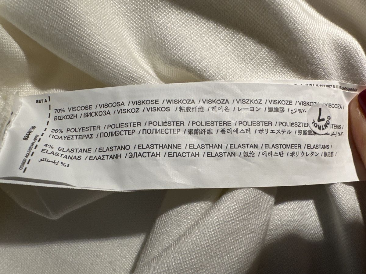 Mango Vestiti: MANGO neues écru Kleid Gr. M – Nuovo e nell'imballaggio originale da Zug venduto da kow_6xr6 5