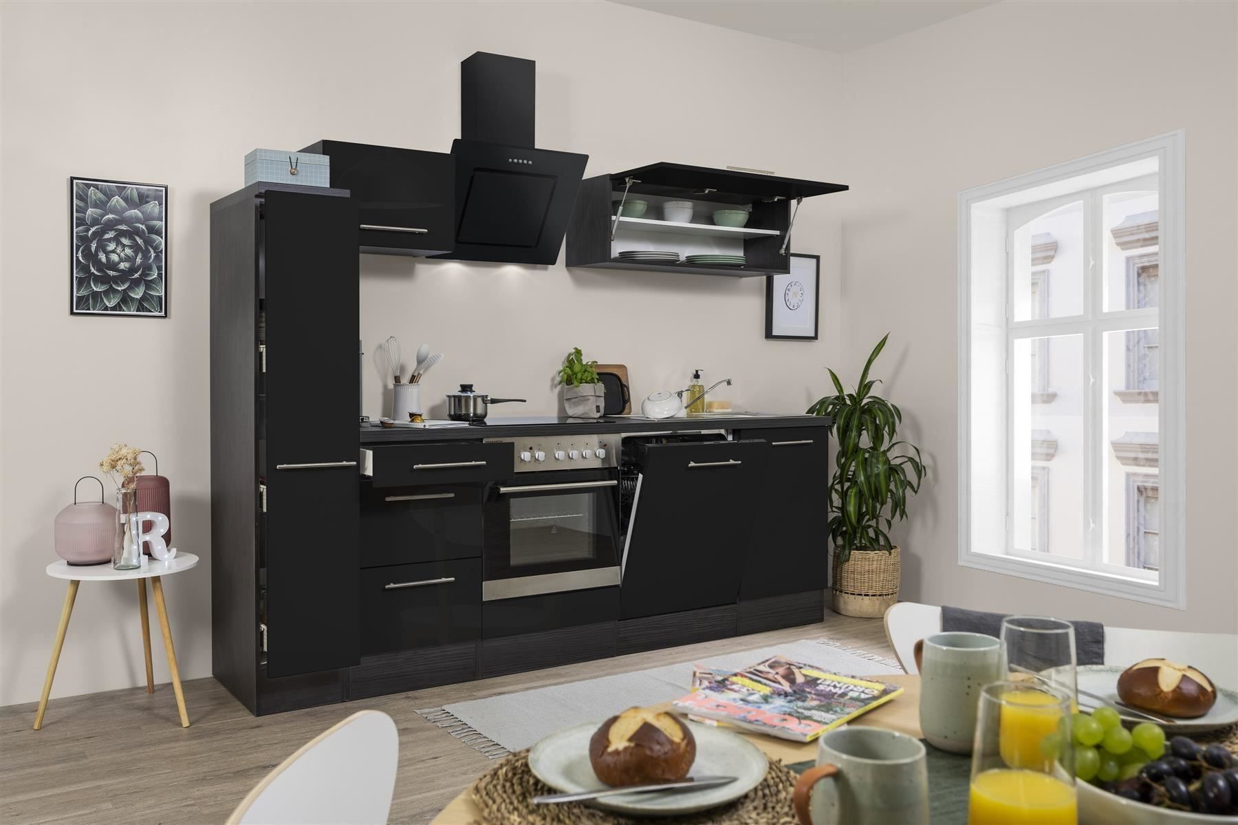Cucine complete: 357 Küchenzeile Singleküche 250cm Ei/S - Küche Einbauküche – Nuovo e nell'imballaggio originale da Wallenwil venduto da toesstalvertrieb 2