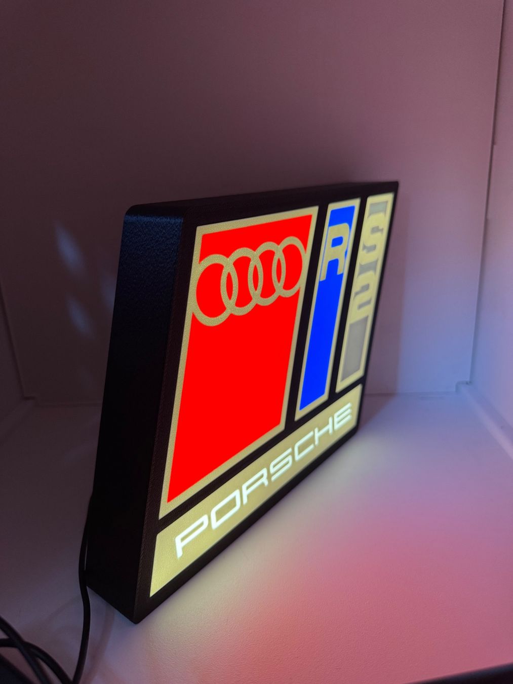 Lampen: Lightbox Emblème Audi RS2 Porsche, Neuve! – Neu (gemäss Beschreibung) aus Vicques von PAMB3D 4