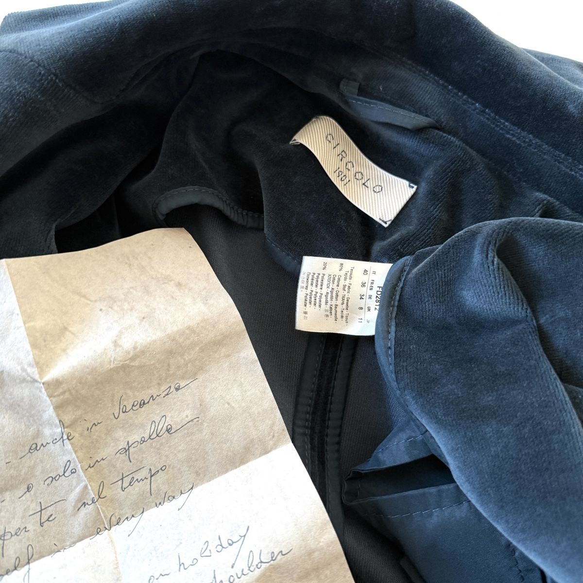 Circolo Giacche: CIRCOLO 1901 Velvet Jacket – Usato da Freienbach venduto da Avviivva_Shop 4