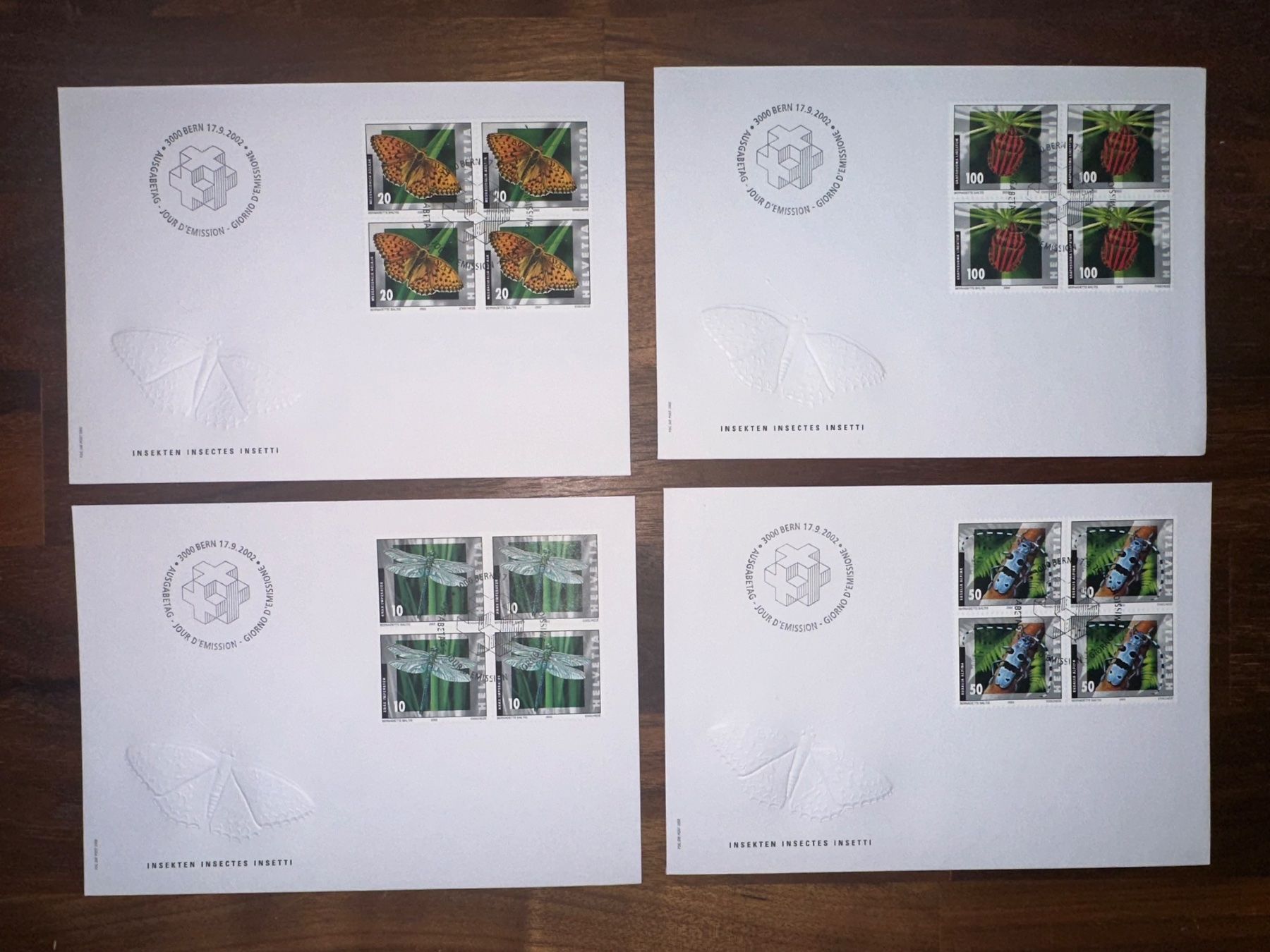 Tutti i francobolli: Set 2002 FDC Ersttagsumschlag – Usato da Stettfurt venduto da 2442 1