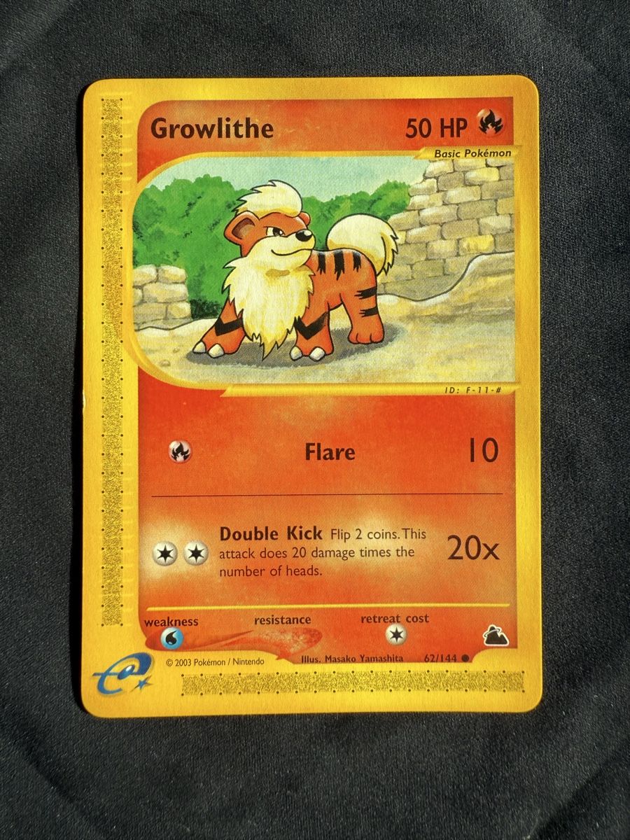 Pokémon Carte collezionabili: Growlithe Pokémon Skyridge - 62/144 – Nuovo (secondo la descrizione) da Winterthur venduto da SiddyPokemon