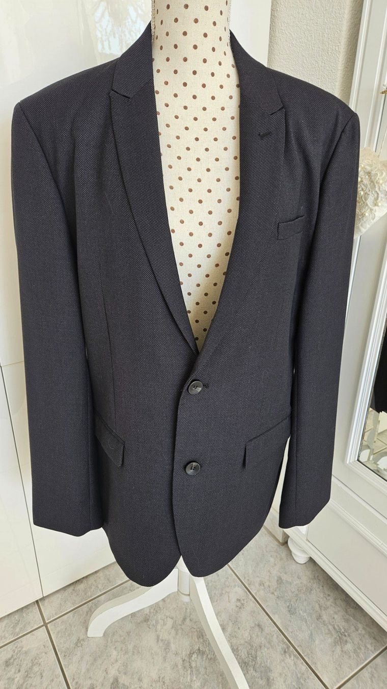 C&A Giacche: Herren Sakko 54 C&A Anthrazit Blazer Polyester/Viskose – Usato da Gossau ZH venduto da Goes05