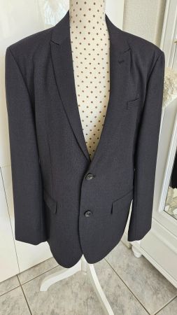Herren Sakko 54 C&A Anthrazit Blazer Polyester/Viskose