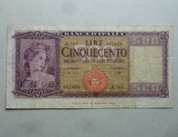 Italien ++ 500 Lire 23. Marzo 1961
