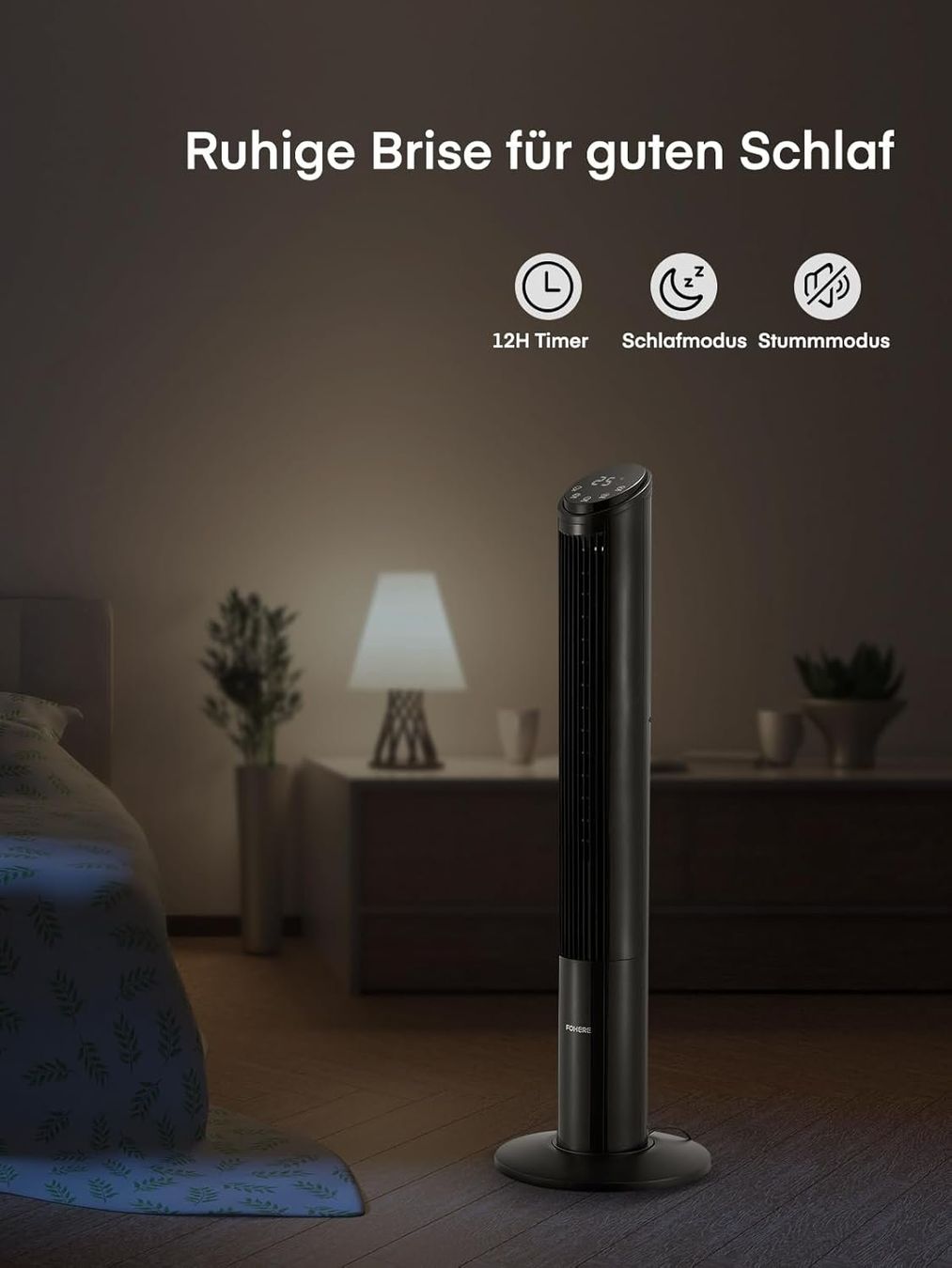 Ventilatori: Turmventilator mit Fernbedienung und Timerfunktion – Nuovo e nell'imballaggio originale da Herisau venduto da Senn24 3