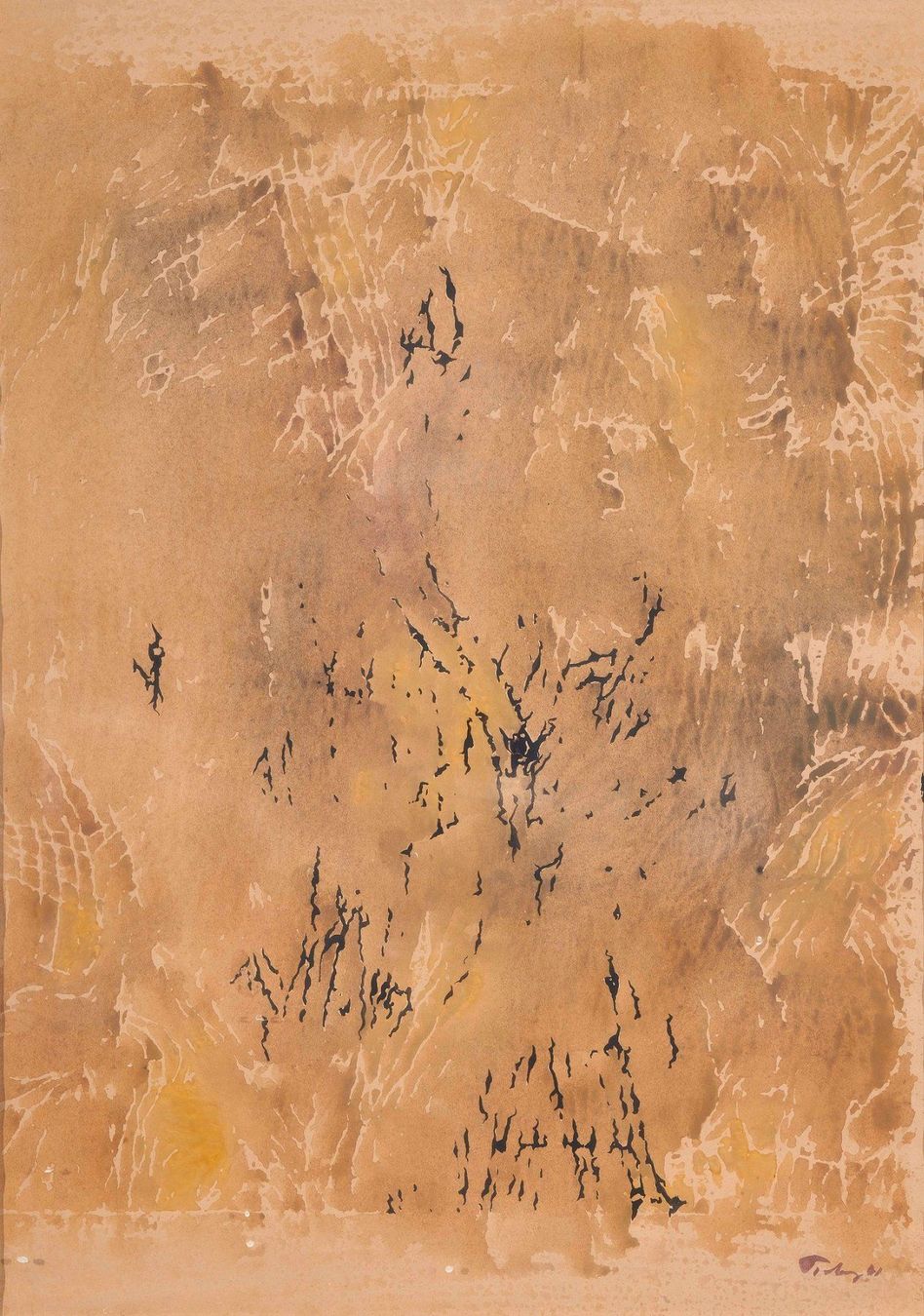 Dipinti: Mark Tobey 1890-1976, Original Tempera – Usato da Häutligen venduto da Rubin9368 6
