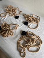 Lichterkette Jute Seil mit Solarmodul 4Stk. Hochzeitsdeko