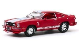 Ford Mustang II Cobra II 1976 rot/ weiss 1:43 von Greenlight