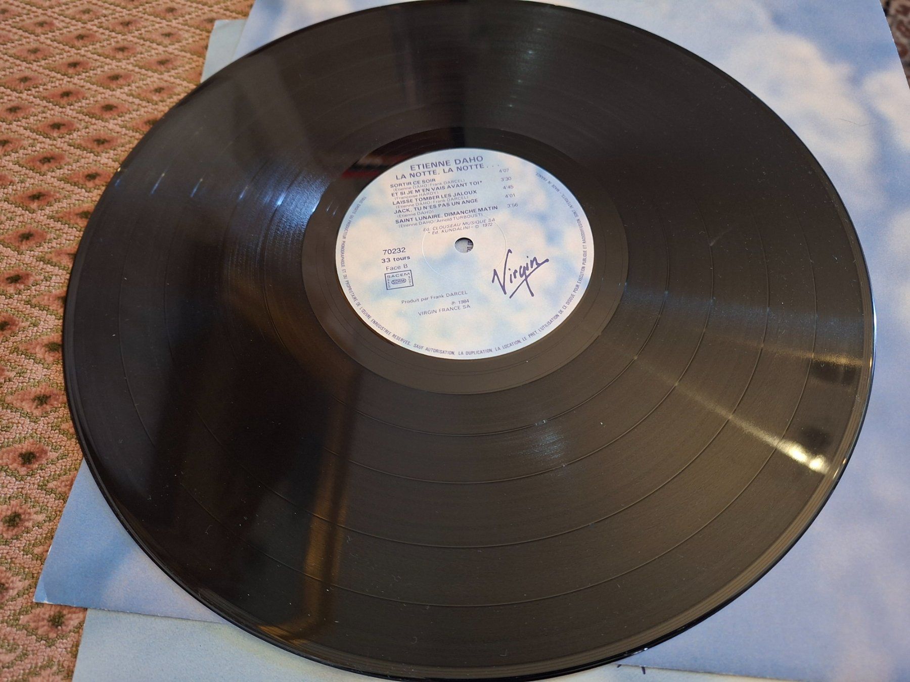 Vinyles: French Pop Rock - Etienne Daho - La Notte, La Notte...- E – D'occasion à Bernex par Wannabehasbeen01 5