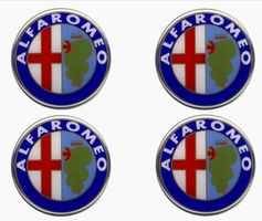 Alfa Romeo 4er Set Nabenkleber 48mm