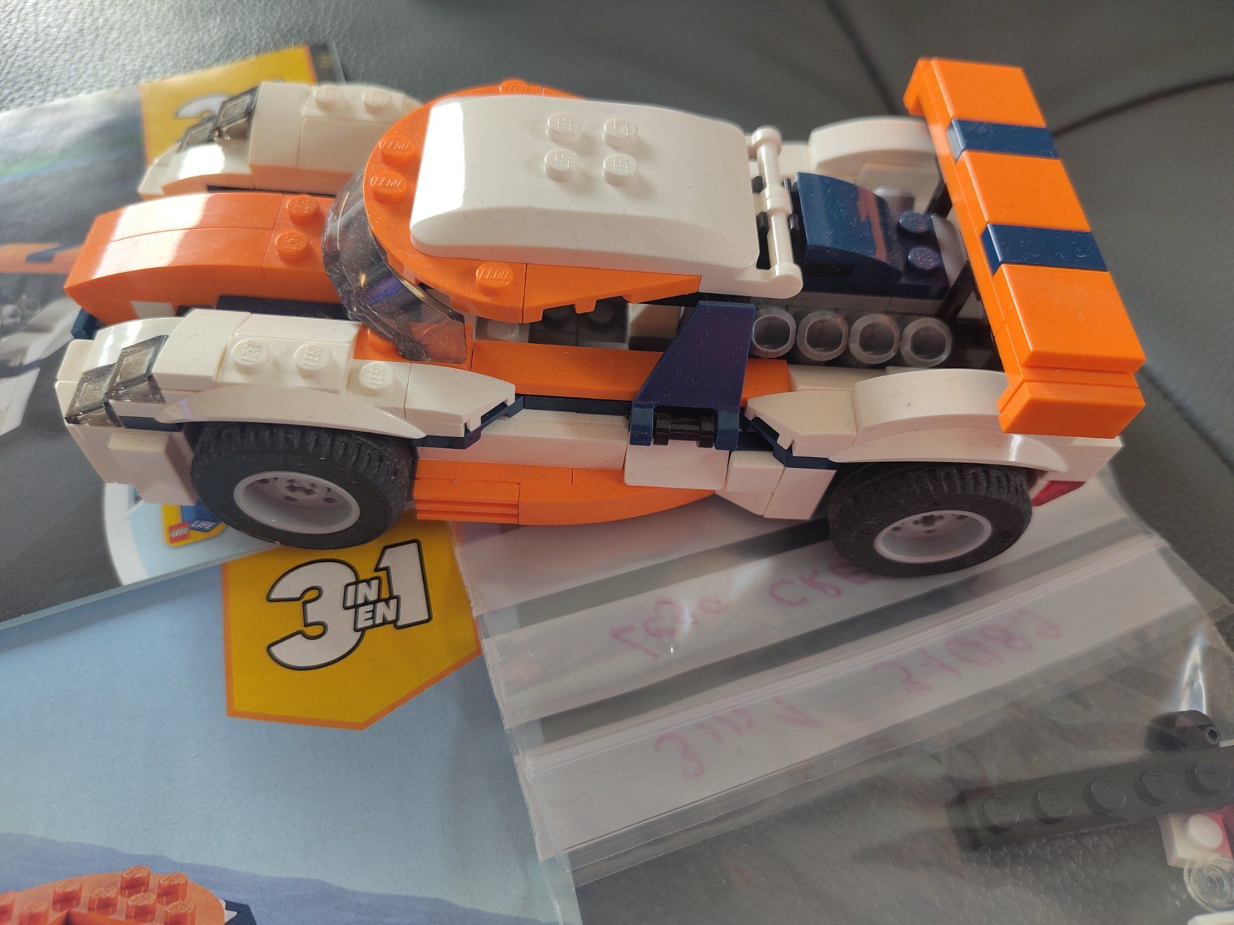 Lego Kit di costruzioni: LEGO Creator 3-in-1 Set 31089 Rennwagen, Boot – Usato da Leuggern venduto da Pummi19 1