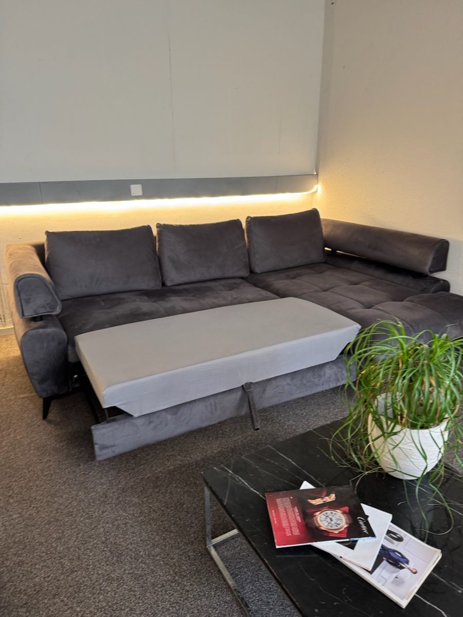 Sofas: Ecksofa Dunkel Grau mit Bettfunktion – Gebraucht aus Fehraltorf von Sofalab.swiss 6