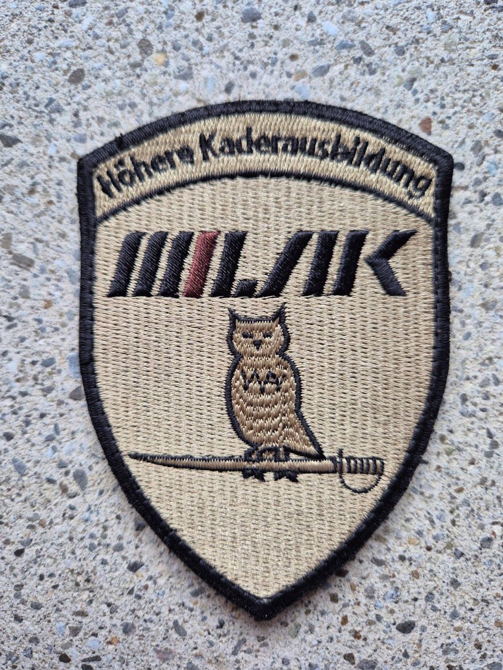 Schweizer Armee Placchette & Badge: *** Badge Milak Höhere Kaderausbildung mit klett *** – Nuovo e nell'imballaggio originale da Riedholz venduto da fr_sIruP
