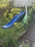 Rutsche für den Garten Blau für Kinder ca. 275 cm lang