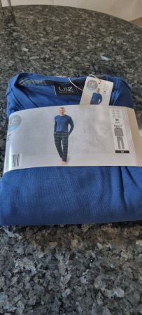 Herren Pyjama Up2 Fashion blau Grösse M neu mit Etikett