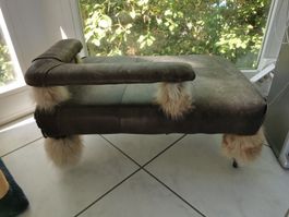 Katzen/Hunde Bett echt Leder 