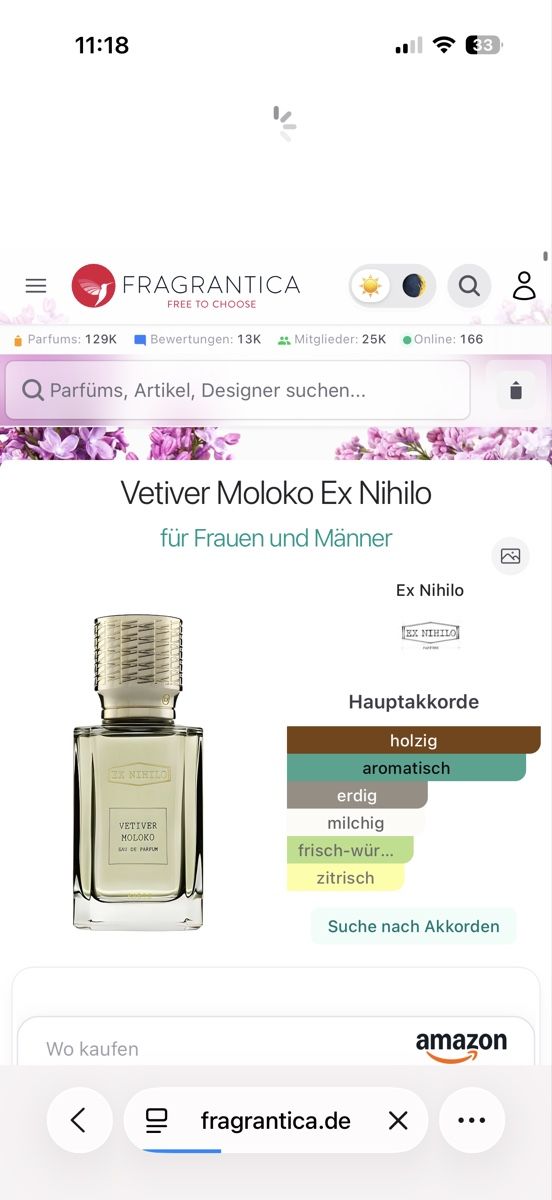 Parfums & Eau de Toilette: Ex Nihilo Vetiver Moloko , 2 ml – D'occasion à Sursee par nri_sbv9 1