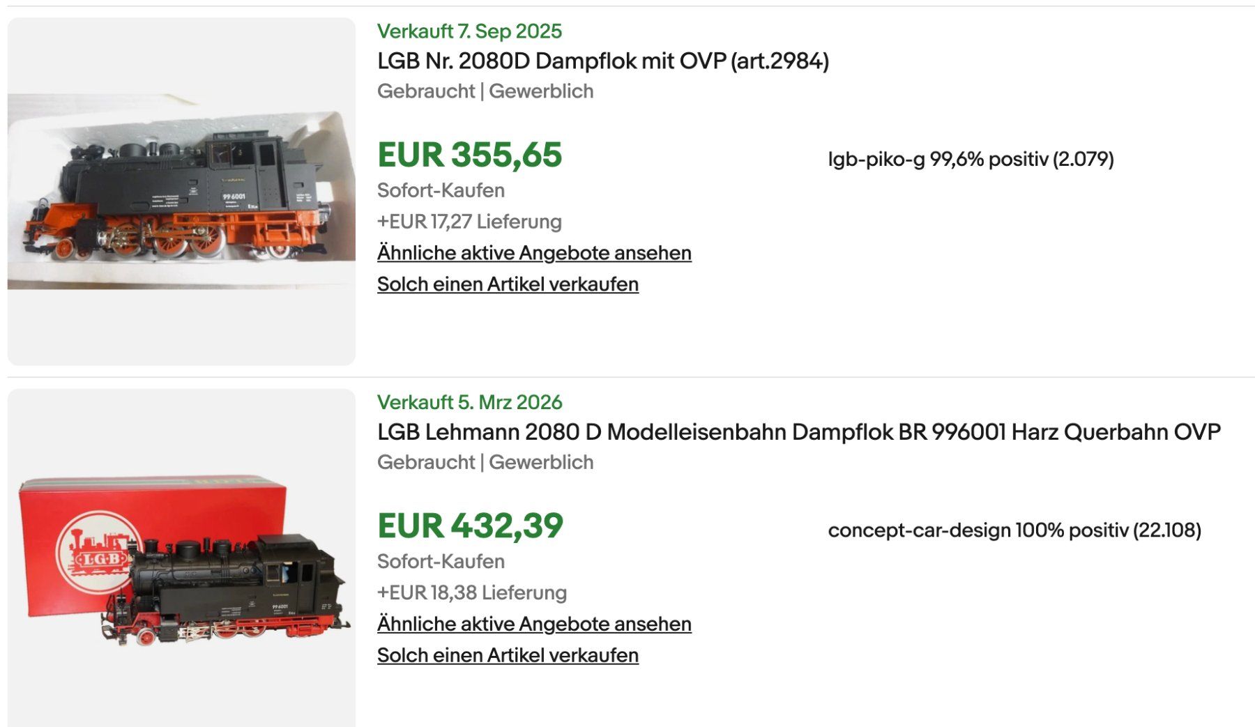 LGB Modellini di ferrovie: LGB DR Dampflok BR 99 Harzquerbahn - 2080D – Usato da Winterthur venduto da Monstera 7