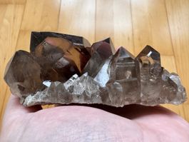 Kristall Rauchquarz Wunderschön 375g Fundort: Val Val GR