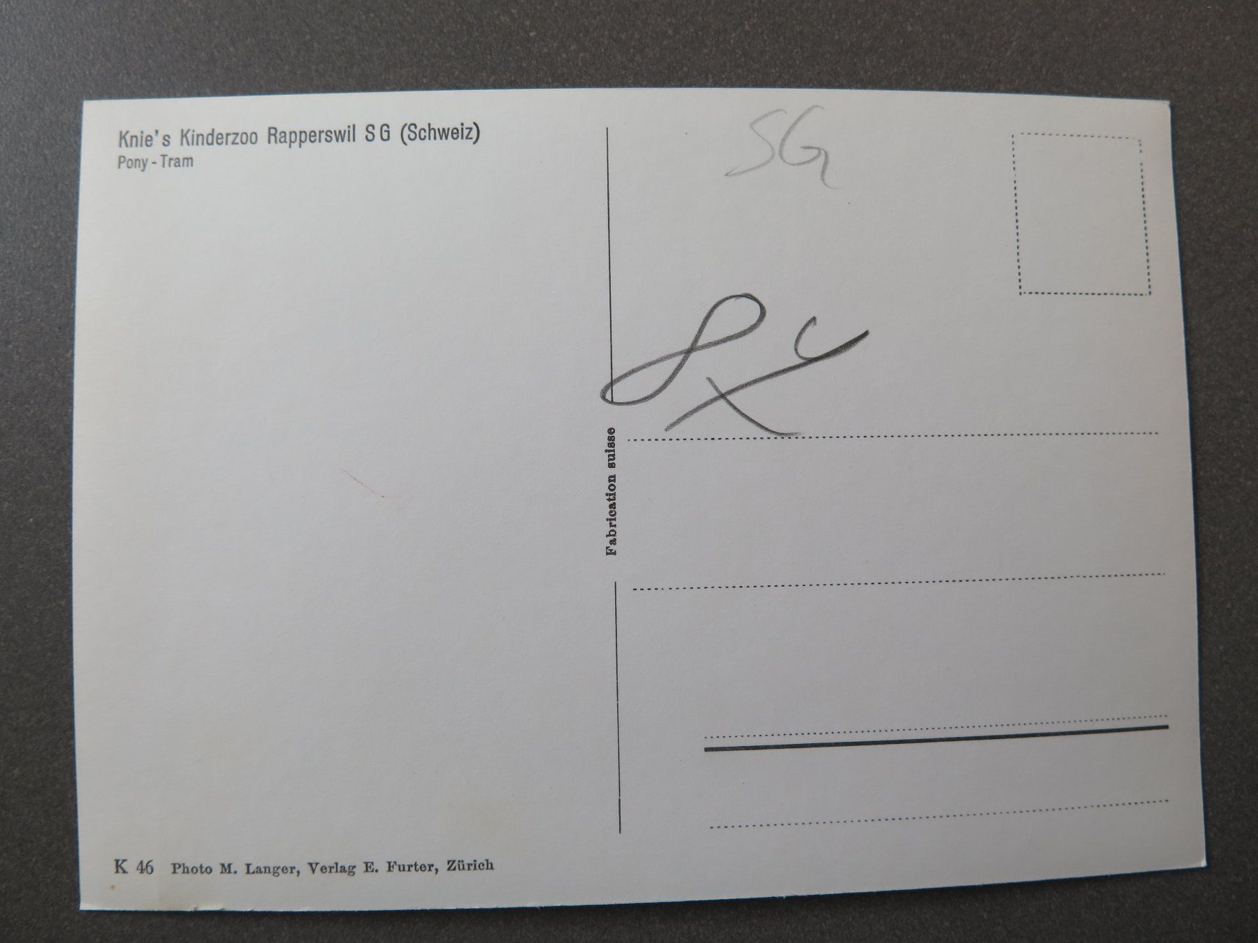 Cartoline postali: RAPPERSWIL - PONY-TRAM - KINDERZOO – Usato da Wittenbach venduto da lipasal 1