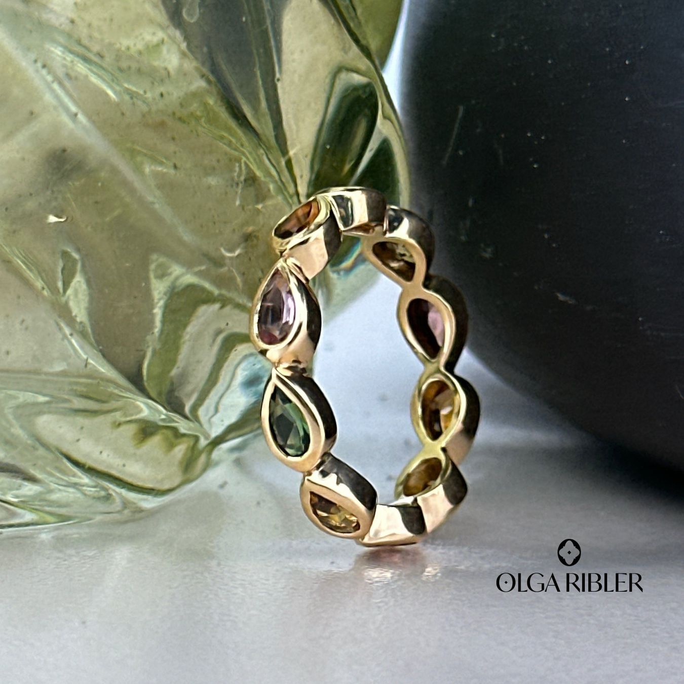 Olga Ribler Ringe: Memory Ring mit Multiturmalinen Grösse 56 – Neu (gemäss Beschreibung) aus Luzern von Schmuckoutlet 5