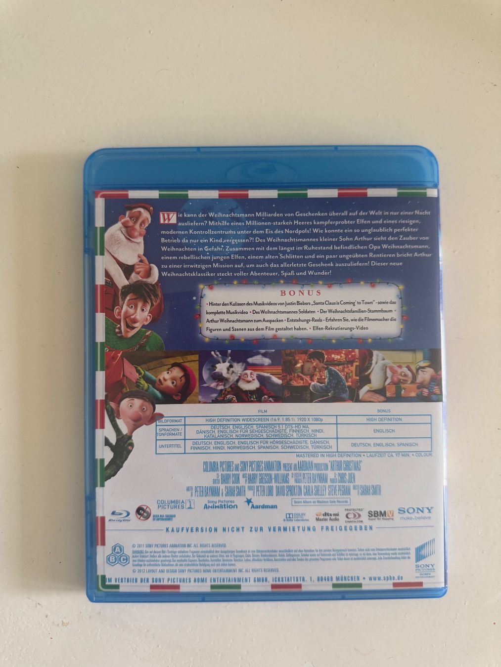 Alle DVDs: ARTHUR WEIHNACHTSMANN. (BLU-RAY) – Gebraucht aus Basel von san_2qlq 1
