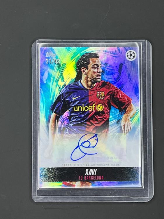 2022 Topps Bellingham Platinum Curated Set - Xavi Auto /49