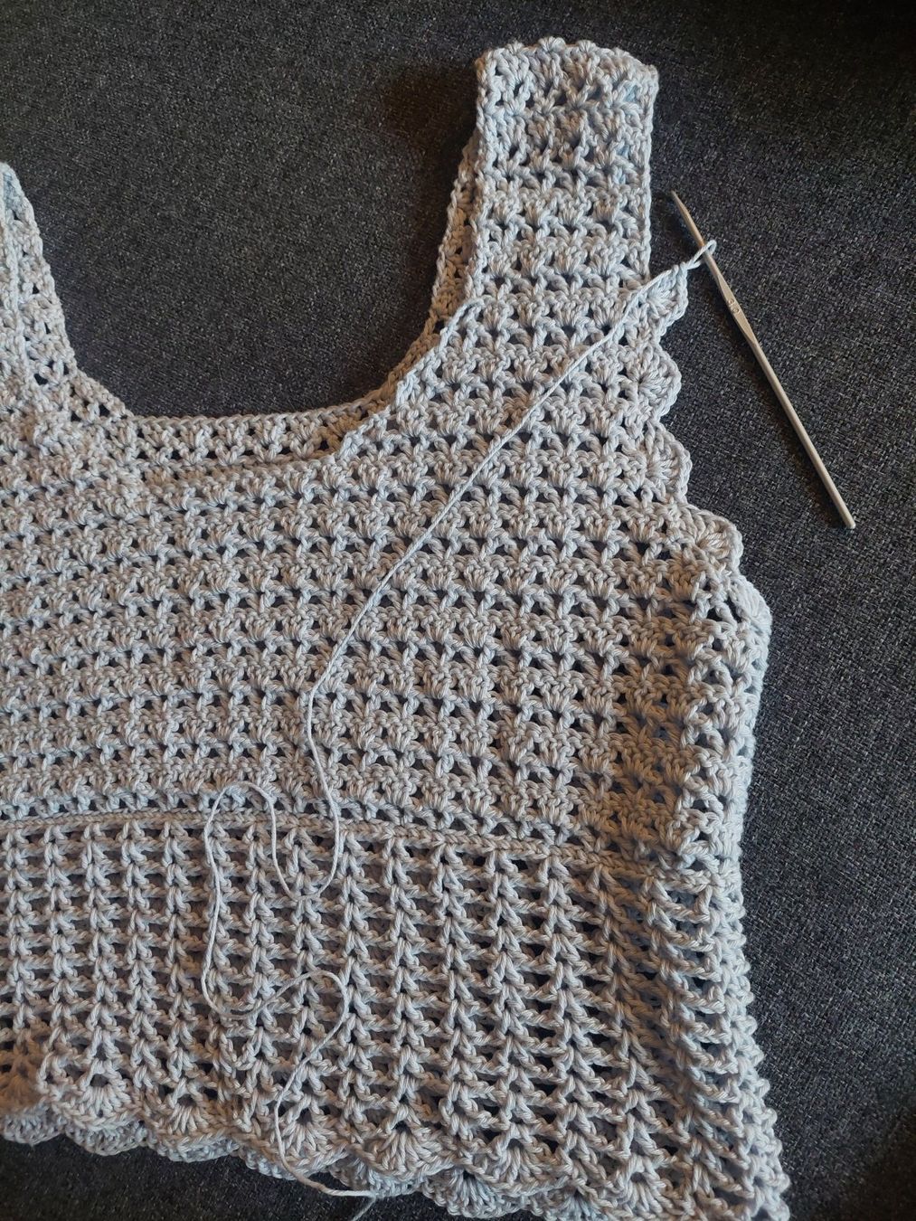 Top: Haut en crochet fait main – Nuovo (secondo la descrizione) da tartegnin venduto da Madelaine_09 5