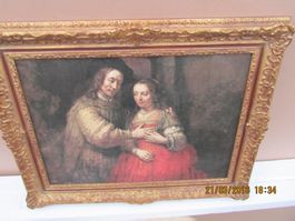 Rembrandt Stil !  !  .Gerahmtes Ölgemälde.