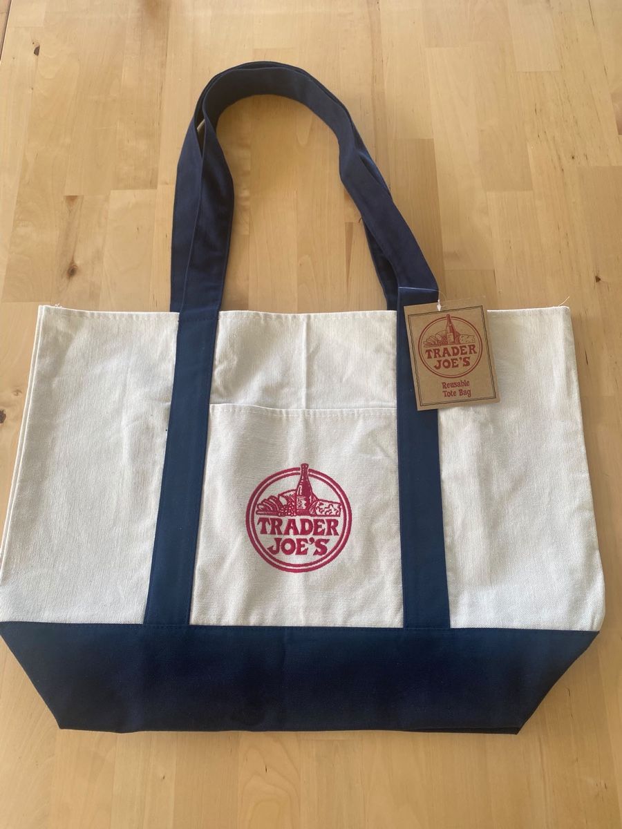 Borse: Trader Joe's Tote Bag canvas reusable new – Nuovo (secondo la descrizione) da Ettingen venduto da cab_nvv5